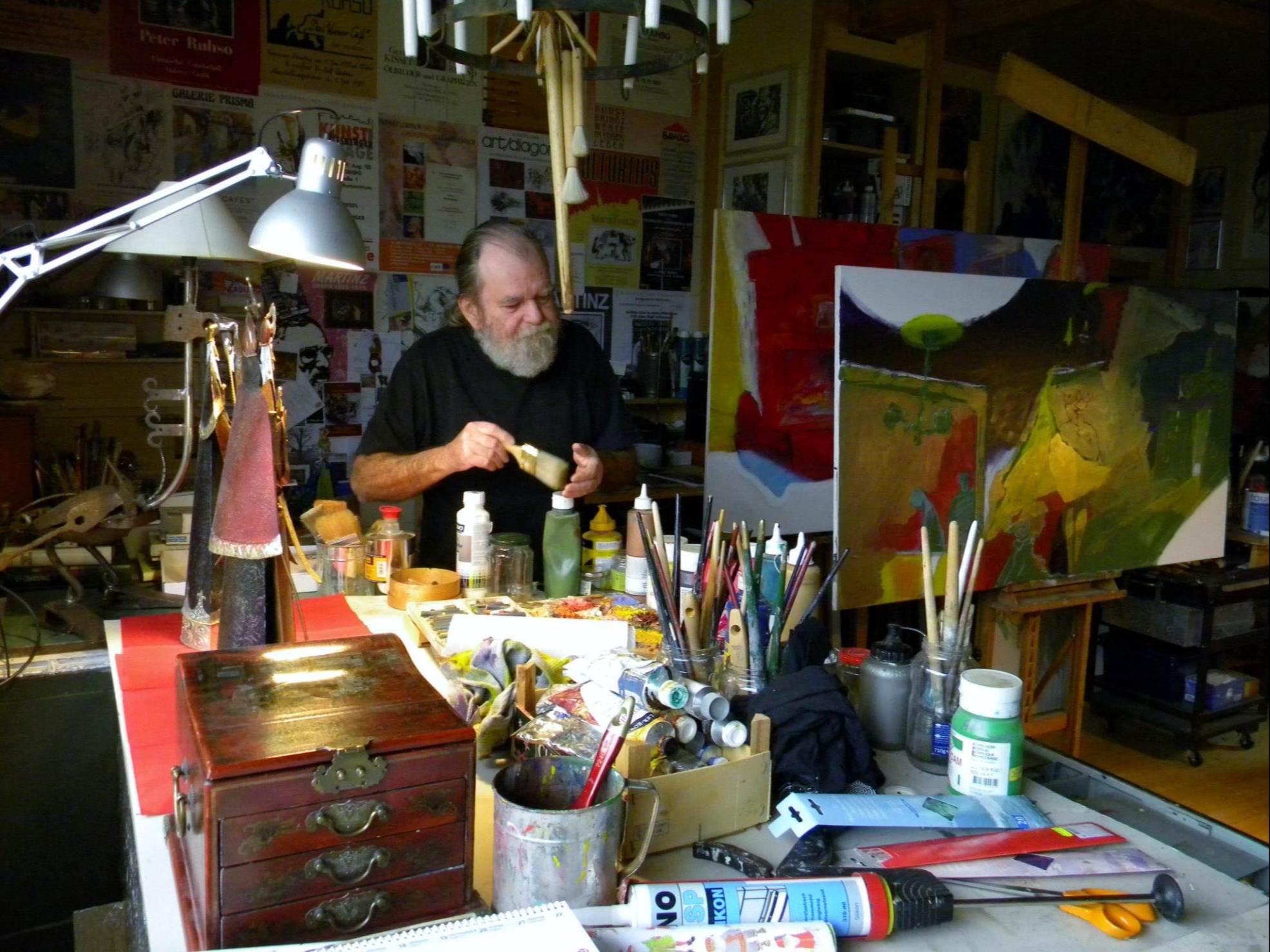 Peter Ruhso in seinem Atelier